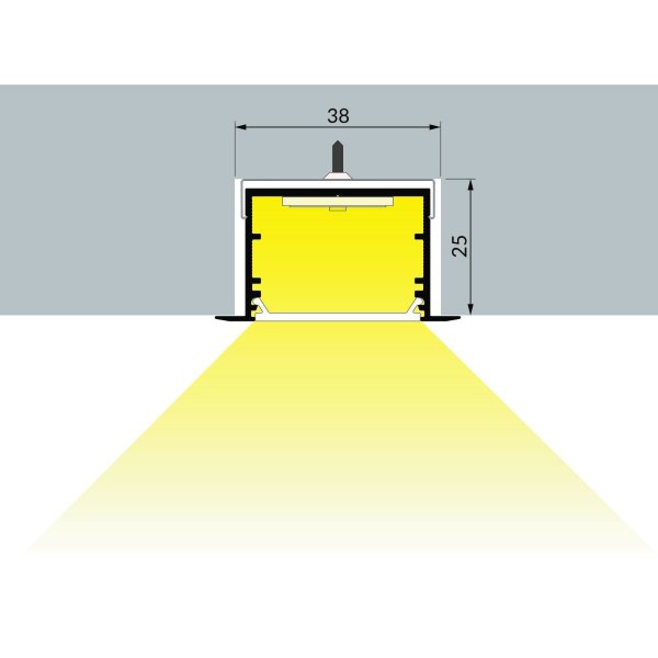 Profilé LUMI30-07 Brut 1000mm