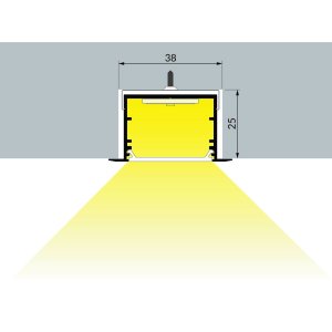 Profilé LUMI30-07 Brut 1000mm