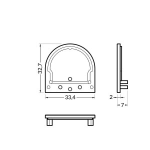 Terminaison LUMI30-01 diffuseur D9