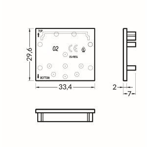 Terminaison LUMI30-02 argent