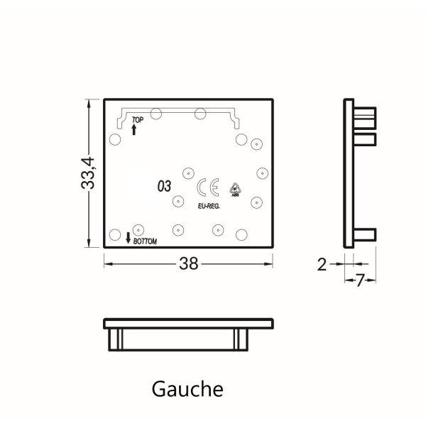 Terminaison LUMI30-03 argent