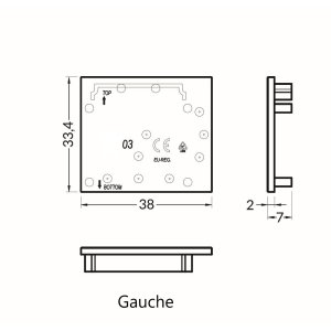 Terminaison LUMI30-03 argent