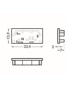 Terminaison LUMI30-04 blanc 2