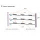 Support fixation profil pour Mx2 (x1)