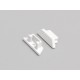 Terminaison Profile LED Courbe12 droit Blanc (x2)