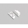 Terminaison Profile LED Courbe12 droit Blanc (x2)