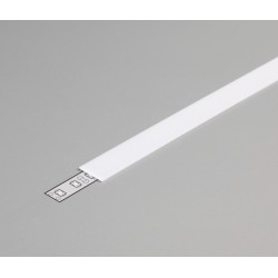 Diffuseur PROFILE LED Type J - 12,4mm - Blanc - 1000mm