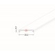 Diffuseur Pofilé LED Clip C9 transparent 2000mm