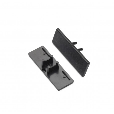 TERMINAISON PROFILE LED ARRIERE NOIR (x2)