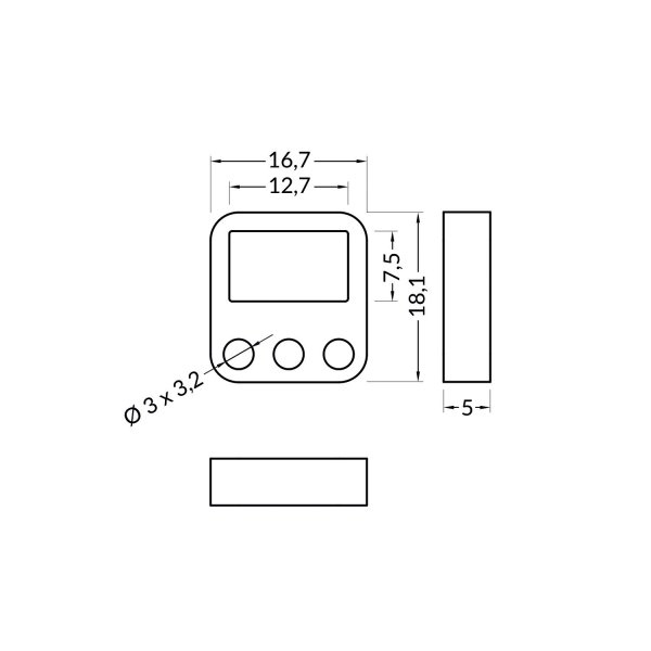Support de Montage Bout Profilé FIN (x2)