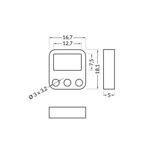 Support de Montage Bout Profilé FIN (x2)