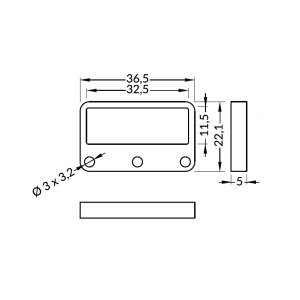 Support de Montage Bout Profilé LARGE (x2)