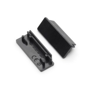 Terminaison Profilé LED Large Noir (x2)