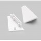Terminaison Profilé LED Angle 30/60 - 14 blanc (x2)