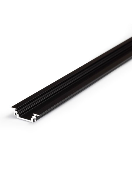 Profile LED Rainure ALU Noir 1000mm