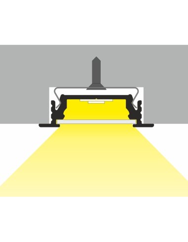 Profile LED Rainure14 ALU Blanc 1000mm