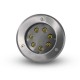 Spot LED encastre sol 7W - IP67 - Rond - 4000°K - Inox 316 L