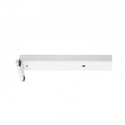 Support DoubleTube T8 1200 mm Blanc PASE et NEUTRE Même Côté