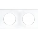 SQUARE PLAQUE BLC 2P entr.71mm