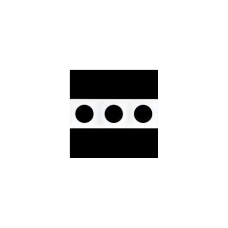SQUARE PLAQUE BLC 3P entr.71mm