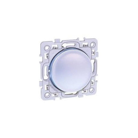 SQUARE Bouton Poussoir 10A SILVER