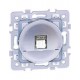 SQUARE RJ 45 CAT6A STP SILVER