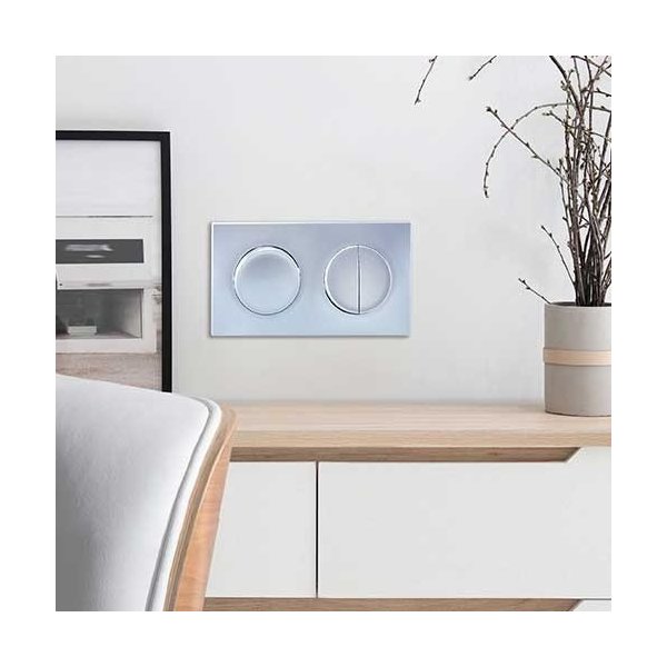 SQUARE PLAQUE SILVER 2P entr.71mm
