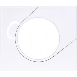 COMETE Plaque 1 poste Classic White