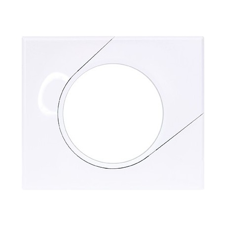 COMETE Plaque 1 poste Classic White