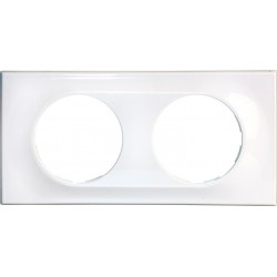 COMETE Plaque 2 postes Classic White