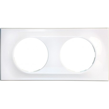 COMETE Plaque 2 postes Classic White