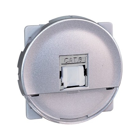 COMETE Prise RJ45 Multimédia FTP Cat.6 Grade 1 SILVER 