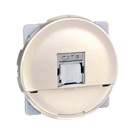 COMETE Prise RJ45 Multimédia FTP Cat.6 Grade 1 TITANE 