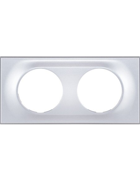 COMETE Plaque 2 postes SILVER