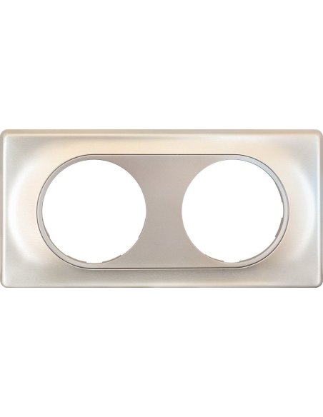 COMETE Plaque 2 postes TITANE