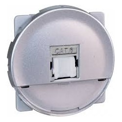 COMETE Prise RJ45 Multimédia STP Cat.6A Grade 3 SILVER 