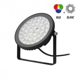 PROJECTEUR LED 25 W RGB + CCT NOIR IP66 RF