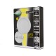 Plafonnier LED BLANC Ø 125 ROND 6 Watt CCT