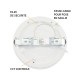 Plafonnier LED BLANC Ø170 ROND 12 Watt CCT