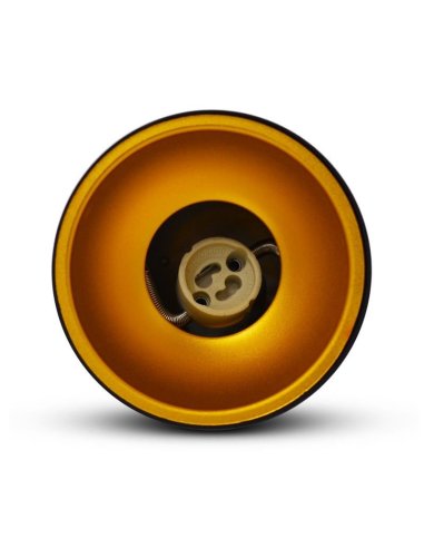 Support de Spot GU10 Saillie - Cylindre Noir/Doré