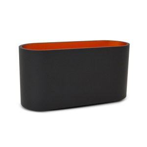 Applique murale LED G9 x 1 Noir / Doré Ovale IP20