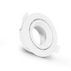 SUPPORT DE SPOT ROND Orientable Blanc Ø90mm