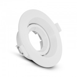 SUPPORT DE SPOT Rond Basse Luminance Orientable Blanc Ø110mm