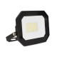 Projecteur LED Noir - Plat - 30 WATT, 4000K°, IP65 sans câble