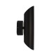 Applique murale Cylindrique Noire Double GU10 IP44