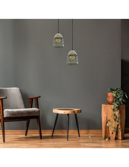 Suspension Douille E27 Gris Mat