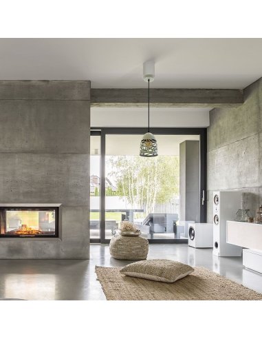 Suspension Douille E27 Gris Mat