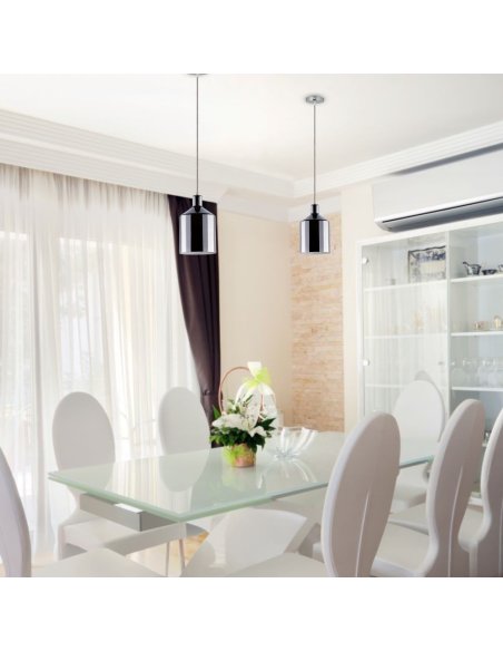 Suspension Douille E27 Chrome