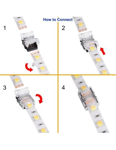 Connecteur CLIPO Bande-Bande 10mm 3 Pins IP65
