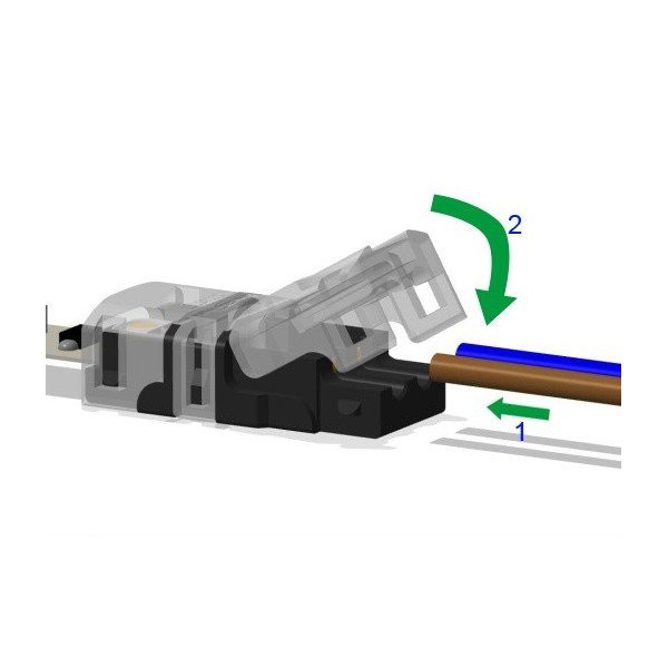 Connecteur CLIPO Câble-Bande 8mm 2 Pins IP20